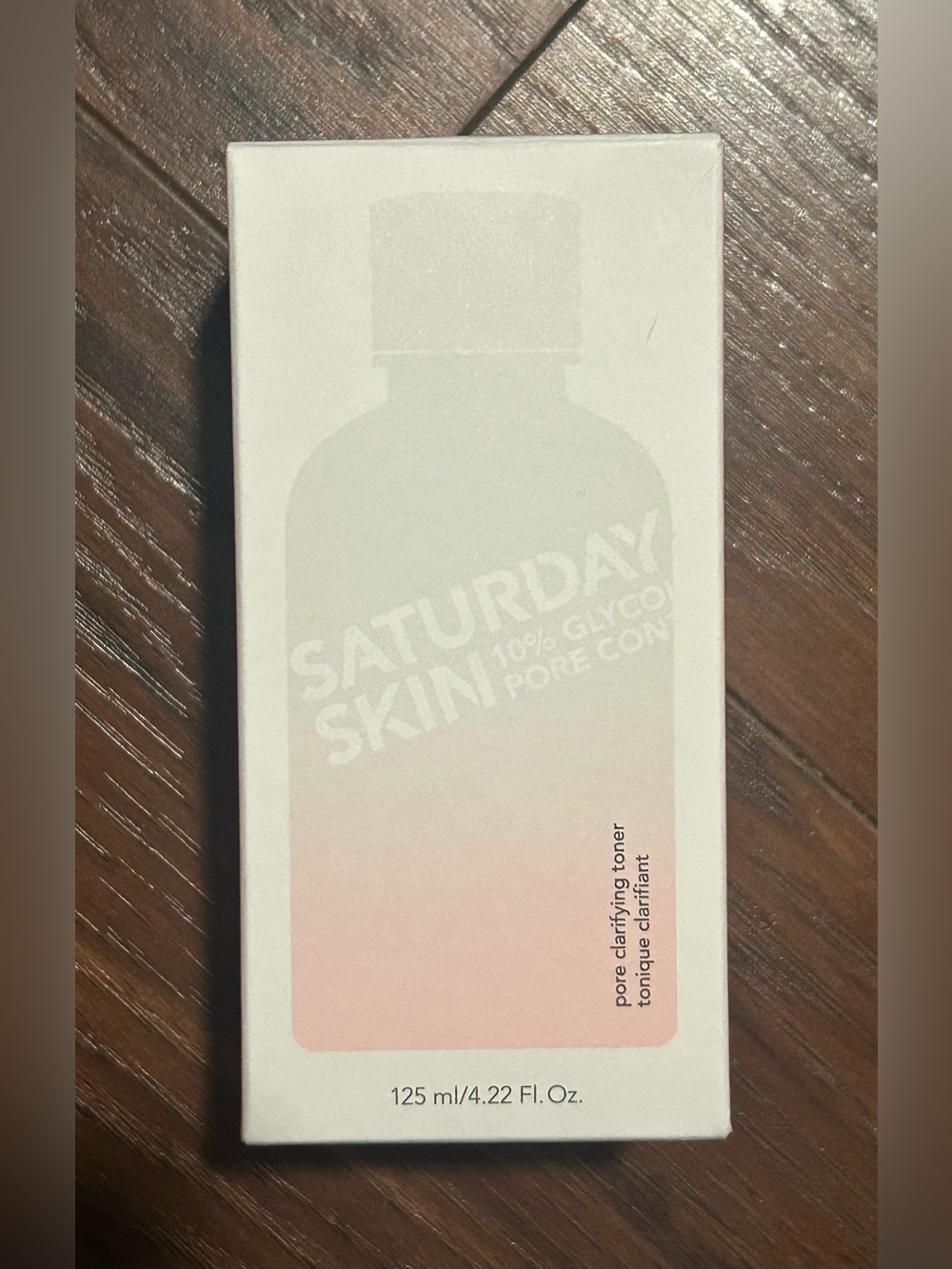 Saturday Skin 10% Glycolic Acid Pore Control Toner. New in Box. 125ml